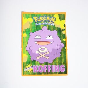 Koffing Pokemon Postcard Vintage 90s Nintendo #109 Poison Type Unposted